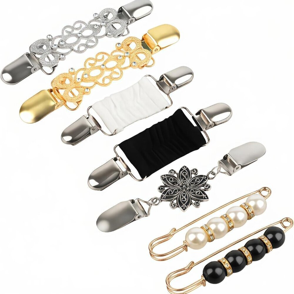 7 Pcs Alloy Steel Cinch Clips for Women Clothing Sweater Dress Waist Tighter